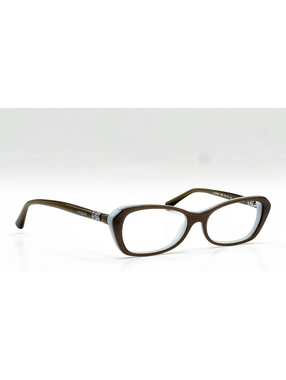 Vogue VO 2960-B 2322 Mud Green/Opal Azure Authentic Eyeglass Frames 52-16